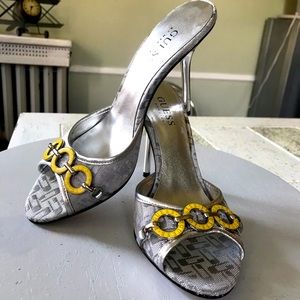 Guess by Marciano peep toe high heel shoes